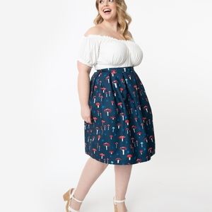 Unique vintage mushroom skirt